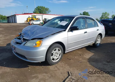 2001 Honda Civic Lx from USA, damaged, VIN 1HGES16551L050659